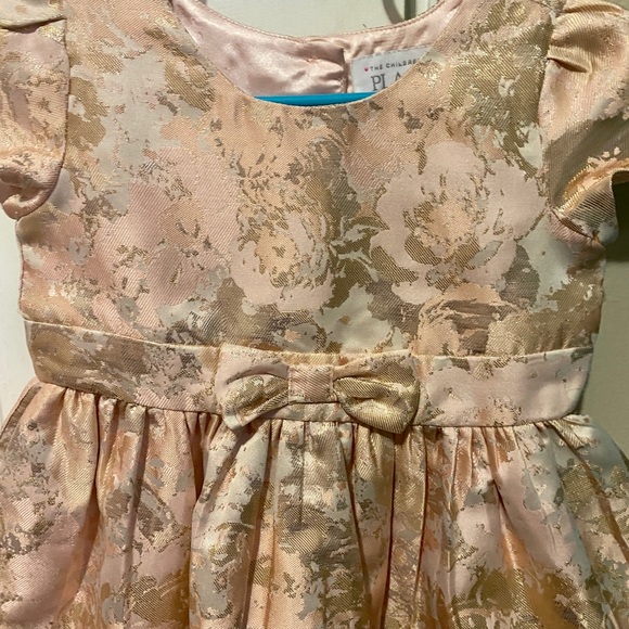 NWT! Beautiful Pink & Gold 3T Dress! - Picture 2 of 3